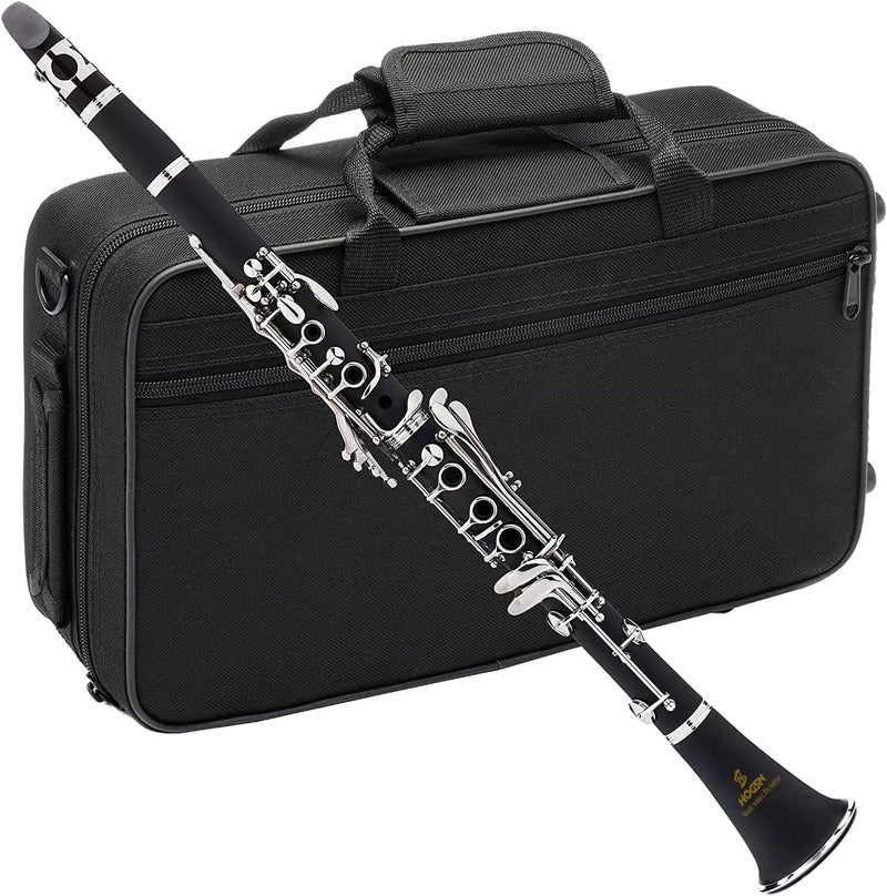 HOGSN clarinet in B flat，beginner's performance, professional playing instrument with box, cleaning kit. - Image 1